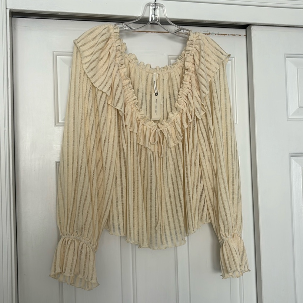 NWT Anthro textured top